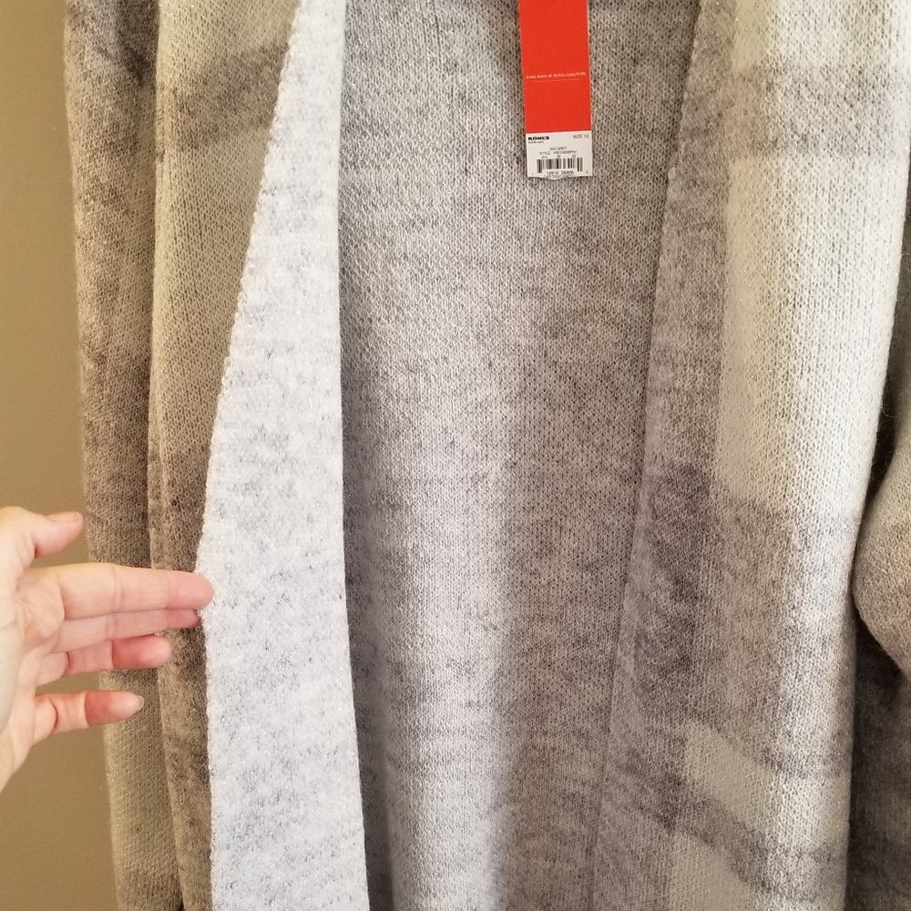 Plus Size EVRI™ Open Front Long Coatigan - Picture 8 of 8